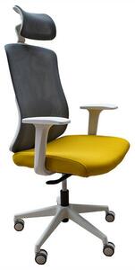 IRISOffice Aurora Irodai Görgős Forgószék - Szürke / Sárga