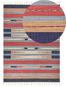Színes kilim pamutszőnyeg 140 x 200 cm GANDZAK