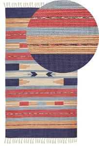 Színes kilim pamutszőnyeg 80 x 150 cm GANDZAK