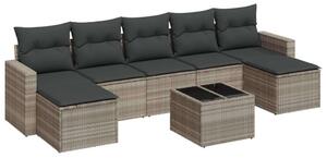 VidaXL Polyrattan Kerti Ülőgarnitúra - 8 részes