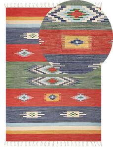 Színes kilim pamutszőnyeg 200 x 300 cm KAMARIS