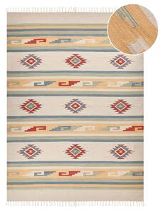 Színes kilim pamutszőnyeg 140 x 200 cm APARAN