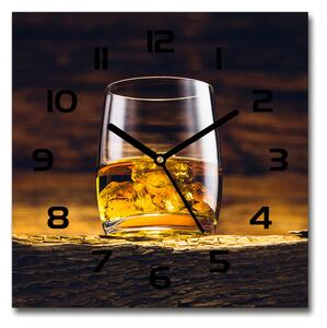 Szögletes fali üvegóra Bourbon egy pohár