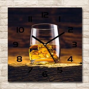 Szögletes fali üvegóra Bourbon egy pohár