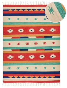 Színes kilim pamutszőnyeg 200 x 300 cm MARGARA