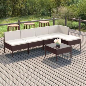 VidaXL Polyrattan Kerti Bútorszett - 6 részes