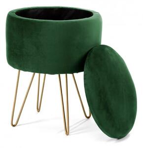 Design puff tárolóval - Akord Furniture - zöld