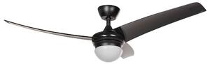 Mennyezeti ventilátor világítással JIBOA Távirányítóval Fekete