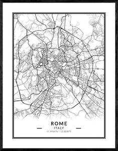 Róma térkép poszter, falikép
