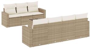 VidaXL Polyrattan Kerti Ülőgarnitúra - Bézs - 8 részes