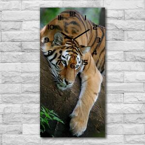 Téglalap alakú üvegóra Tiger a fán