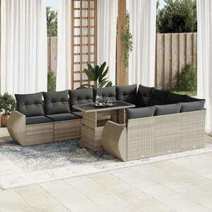 VidaXL Polyrattan Kerti Ülőgarnitúra - 11 részes