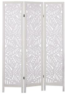 3 paneles térelválasztó MELAGO Fehér 122 cm 170 cm