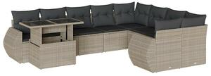 VidaXL Polyrattan Kerti Ülőgarnitúra - 10 részes