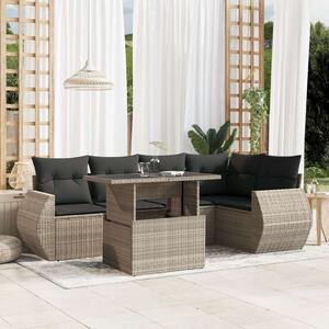 VidaXL Polyrattan Kerti Ülőgarnitúra - 6 részes