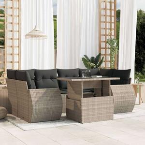 VidaXL Polyrattan Kerti Ülőgarnitúra - 7 részes