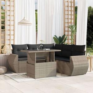 VidaXL Polyrattan Kerti Ülőgarnitúra - 6 részes