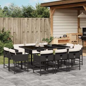 VidaXL Polyrattan Kerti Étkezőgarnitúra - 11 részes