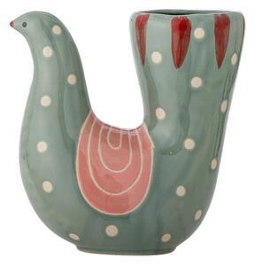 Zöld agyagkerámia kézzel festett váza (magasság 19 cm) Trudy – Bloomingville