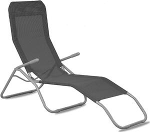 Linder Exclusiv SIESTA MC372171S Napozóágy, nyugágy - Fekete