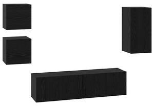 TV szekrény garnitúra 5 pcs Musta tammi 160 x 30 x 30.5 cm