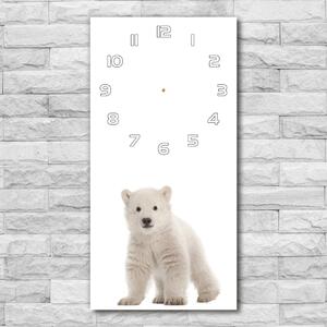 Négyszögletes fali üvegóra A jegesmedve