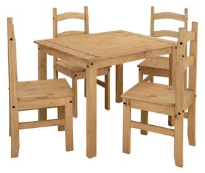 Asztal + 4 szék CORONA 3 viasz