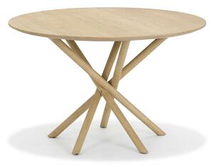Asztal Springfield 225, Világosbarna, 76cm, Közepes sűrűségű farostlemez, Természetes fa furnér