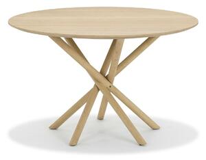 Asztal Springfield 225, Világosbarna, 76cm, Természetes fa furnér, Közepes sűrűségű farostlemez