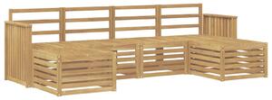 VidaXL Kültéri kanapé szett 6 pcs Fehér 249 x 122,5 x 73 cm