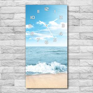 Négyszögletes fali üvegóra A strand és a tenger