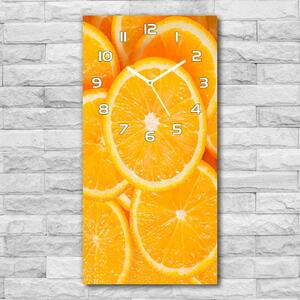 Téglalap alakú üvegóra Narancs szeletek