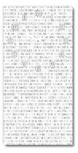 Függőleges üvegóra Bináris kód