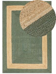 Zöld jutaszőnyeg 160 x 230 cm KARAKUYU