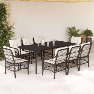 VidaXL Polyrattan Kerti Étkezőgarnitúra - 9 részes