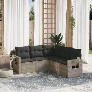 VidaXL Polyrattan Kerti Ülőgarnitúra - 5 részes