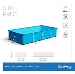 Bestway steel pro Fémvázas medence 66x201x300cm
