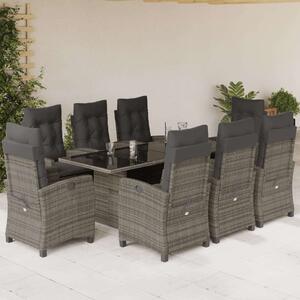VidaXL Polyrattan Kerti Étkezőgarnitúra - 8 Fő