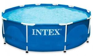 Intex Metal Frame Fémvázas medence, 305 x 76 cm átmérő, 4485 l űrtartalom, Kék