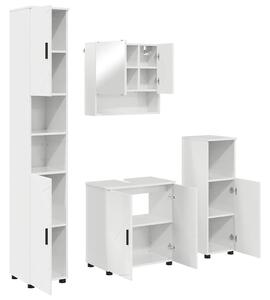 Fürdőszoba bútor szett 4 pcs Magasfényű fehér 61 x 35 x 64 cm