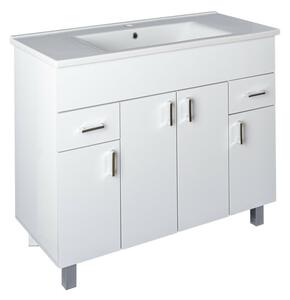 VivaStyle EKONOMIK PLUS 100 lábon álló fürdőszobabútor Sanovit SOFT 13100 mosdóval - 100 x 45,5 cm