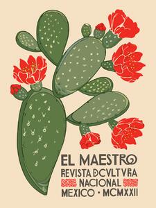 Festmény reprodukció El Maestro Magazine Cover No.1 (Mexican Art / Cactus), (30 x 40 cm)