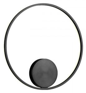 ORBIT LED modern stílusú fali/mennyezeti lámpa, matt fekete, 3000K, Ø60 cm, indirekt fényű, TRIAC dimmelhető