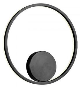 ORBIT LED modern stílusú fali/mennyezeti lámpa, matt fekete, 3000K, Ø40 cm, indirekt fényű, TRIAC dimmelhető