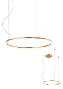 ORBIT LED modern stílusú függőlámpa, bronz, 3000K, Ø60 cm, TRIAC dimmelhető (01-4871-TRIAC)