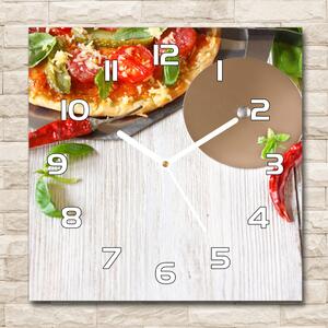 Szögletes fali üvegóra Pizza