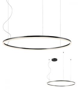 ORBIT LED modern stílusú függőlámpa, matt fekete, 3000K, Ø100 cm, TRIAC dimmelhető