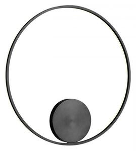 ORBIT LED modern stílusú fali/mennyezeti lámpa, matt fekete, 3000K, Ø80 cm, indirekt fényű, TRIAC dimmelhető