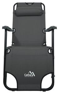 Összecsukható nyugágy/fotel COMFORT antracit