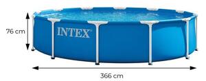INTEX kör alakú vázas kerti medence 366 x 76 cm, 6503 l